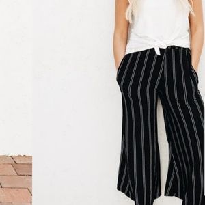 Carly Jean Los Angeles Carmen Pants Black Stripe